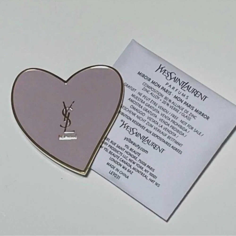 YSL Pink Heart Mirror NEW - Picture 2 of 3